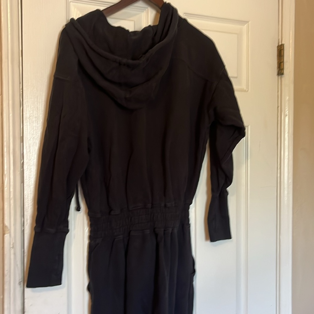 Black Women's Jogger Jumpsuit - Casual Pullover Romper - Picture 11 of 11